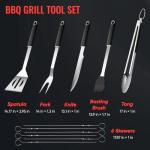 Stainless Steel BBQ Tools Set for Grilling