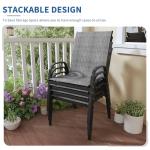 5-Piece Patio Dining Set with Propane Firepit