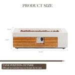 42" Outdoor Propane Fire Pit Table for Cozy Gatherings