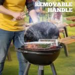 Grill Basket Set with Removable Wooden Handle