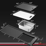 Utheer Heavy-Duty Folding Grill Prep Table