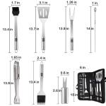 20-Piece Stainless Steel BBQ Tools Set