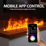 Electric Water Vapor Fireplace with 3D Flame Effect