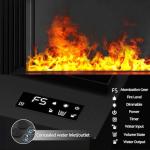 Electric Water Vapor Fireplace with 3D Flame Effect