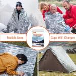 4-Pack Mylar Emergency Survival Blankets for Outdoors