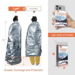 4-Pack Mylar Emergency Survival Blankets for Outdoors