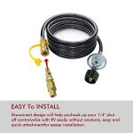 MENSI Propane Quick Disconnect Adapter for Grills