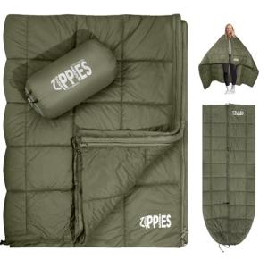 Zippies Insulated Queen Camping Blanket for Cold Weather