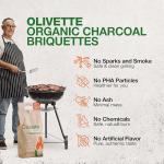 Olivette Organic Olive Wood Charcoal Briquettes, 6.6 lbs
