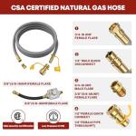 GasXpert 12ft Natural Gas Conversion Kit for Grills