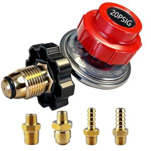 Adjustable Propane Regulator with Hose Conversion Kit