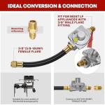 GasXpert 12ft Natural Gas Conversion Kit for Grills