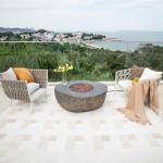 Boulder 43" x 35" Natural Gas Fire Pit