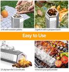 Stainless Steel Pellet Smoker Tube Set with Brush