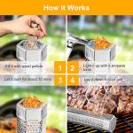 12'' Stainless Steel Pellet Smoker Tube Set