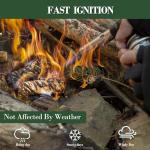 36PCS Natural Fire Starters for Grilling and Camping