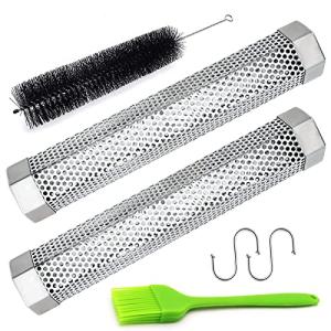Aushucu 12in Stainless Steel Smoker Tube Set