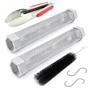 2-Pack 12" Pellet Smoker Tubes for Grilling