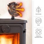 Heat-Powered Stove Fan for Fireplaces and Wood Stoves