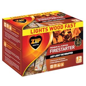 ZIP All Purpose Instant Light Fire Starters 12pk