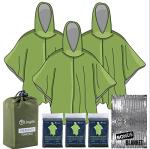 Lingito Insulated Rain Poncho and Tarp Blanket Pack