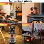 VODA Heat Powered Wood Stove Fan for Fireplaces