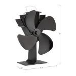 Heat-Powered Stove Fan for Fireplaces and Wood Stoves