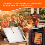 Wood Stove Fan Mounting Bracket for Heaters