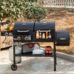 2-Burner Gas and Charcoal Combo Grill