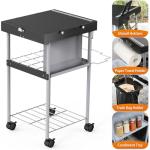 Weber Kettle & Blackstone Griddle Grill Table Cart