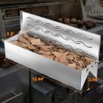 Stainless Steel Wood Chip Smoker Box for Grills