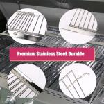 Adjustable Stainless Steel Grill Warming Rack 20.6''-32.08