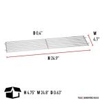 Weber 24.9" Heavy-Duty Warming Rack for Grills