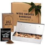 Stainless Steel BBQ Smoker Box Kit with Chips