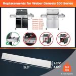 QuliMetal 24.5" Flavorizer Bars for Weber Genesis