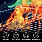 64 Mini Natural Fire Starters for BBQ & Campfire
