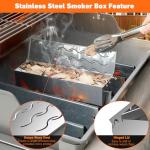 Stainless Steel Wood Chip Smoker Box for Grills