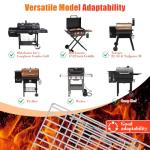Adjustable Universal Grill Rack with Foldable Legs