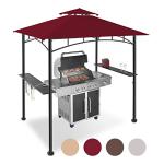 5x8 All-Weather Grill Gazebo with LED Lights