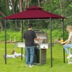5x8 All-Weather Grill Gazebo with LED Lights