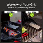 Stainless Steel BBQ Smoker Box Kit with Chips