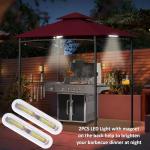 5x8 All-Weather Grill Gazebo with LED Lights