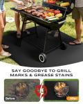 Vewaci 60x40 Inch Non-Curl Grill & Fire Pit Mat
