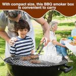 Stainless Steel Smoker Box with BBQ Skewer