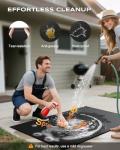 Vewaci 60x40 Inch Non-Curl Grill & Fire Pit Mat