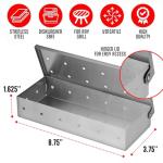 Universal Stainless Steel Smoker Box for Grills