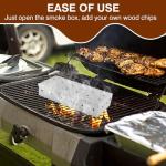 Stainless Steel Smoker Box with BBQ Skewer