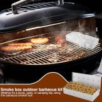 Stainless Steel Smoker Box with BBQ Skewer