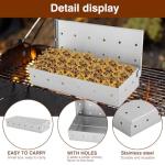 Stainless Steel Smoker Box with BBQ Skewer