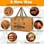 Insulated BBQ Meat Resting Blanket with Handle